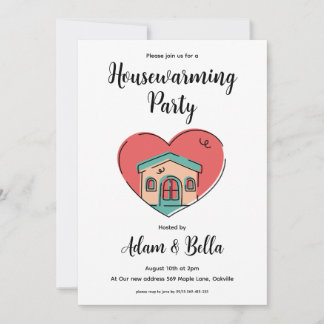 nous avons déménagé invitations de pendaison de cr