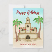 Nous avons déménagé la carte de Noël de la plage d (Devant)