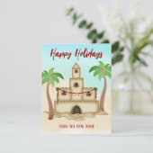 Nous avons déménagé la carte de Noël de la plage d (Debout devant)