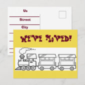 Nous avons déménagé la carte de train (Devant / Derrière)