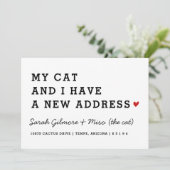 Nous Avons Déménagé La Carte | Mon chat et ma cart (Debout devant)