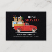 Nous avons déménagé la famille moderne Faire-part  (Devant)