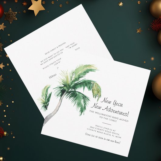 Nous avons déménagé le Nouvel An Faire-part