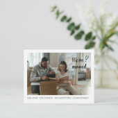 Nous avons déménagé Moving Faire-part Photo 1. Car (Debout devant)