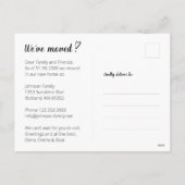 Nous avons déménagé Moving Faire-part Photo 1. Car (Dos)