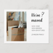 Nous avons déménagé Moving Faire-part Photo 2a. Ca (Devant)