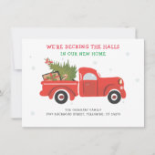 Nous avons déménagé Noël vacances Faire-part de dé (Devant)