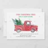 Nous avons déménagé Noël vacances Faire-part de dé (Devant)