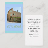 Nous avons déménagé - Nouveau Faire-part d'adresse (Devant / Derrière)