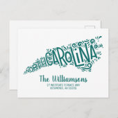 Nous avons déménagé | Nouvelle adresse | Carte pos (Devant / Derrière)