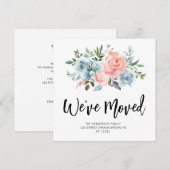 NOUS AVONS DÉMÉNAGÉ | nouvelle adresse faire-part (Devant / Derrière)