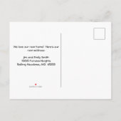 Nous avons déménagé Nouvelle carte d'adresse (Dos)