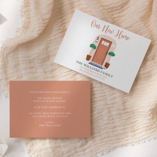 Nous Avons Déménagé Nouvelle Carte Faire-part De D
