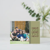 Nous avons déménagé ! Nouvelle carte postale photo (Debout devant)