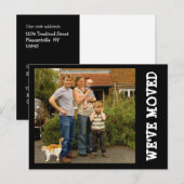 Nous avons déménagé ! Nouvelle carte postale photo (Devant / Derrière)