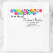 Nous avons Déménagé peint à la main étiquette aqua (Sac)