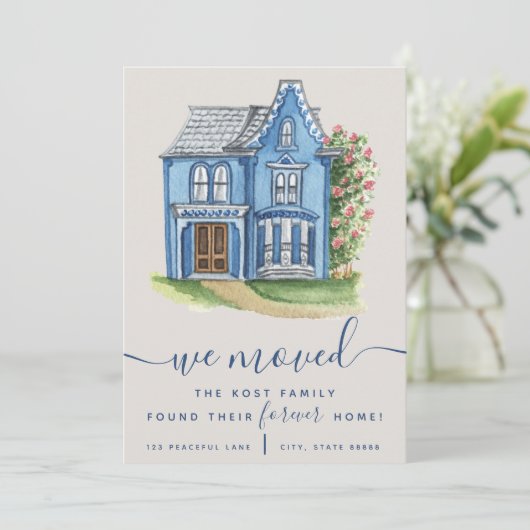 Nous Avons Déménagé Trouvé Nos Cartes De Faire-par (Debout devant)