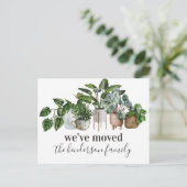 Nous avons déménagé une nouvelle maison Faire-part (Debout devant)