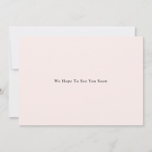 Nous Avons Déplacé Calligrapy Script Faire-part Ca (Dos)