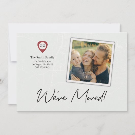 Nous Avons Déplacé Carte Carte Carte Changement D' (Devant)