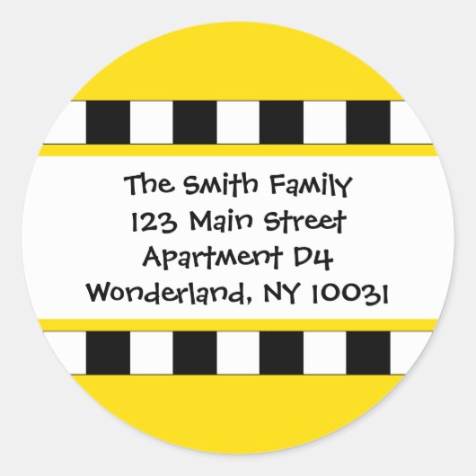 Nous avons déplacé Cityscape Étiquette de adresse (Devant)