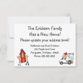 Nous Avons Déplacé Des Cartes Faire-part (Dos)