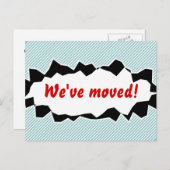 Nous avons déplacé des cartes postales | papier dé (Devant / Derrière)