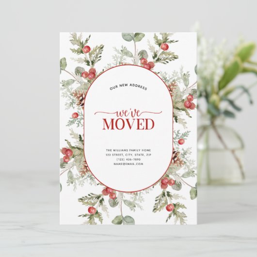 Nous avons déplacé Faire-part de déplacement de la (Debout devant)