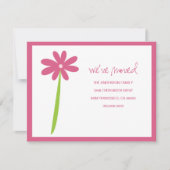 Nous avons déplacé Faire-part de fleurs (rose) (Devant)