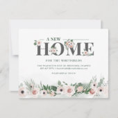 Nous avons déplacé Faire-part de mouvement rose fl (Devant)