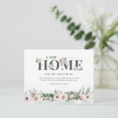 Nous avons déplacé Faire-part de mouvement rose fl (Debout devant)