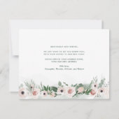 Nous avons déplacé Faire-part de mouvement rose fl (Dos)