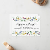 Nous avons déplacé Floral Moving Faire-part Mini c (Devant/Arrière en situation)