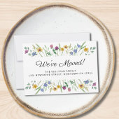 Nous avons déplacé Floral Moving Faire-part Mini c