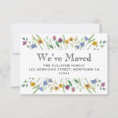 Nous avons déplacé Floral Moving Faire-part Mini c (Devant)