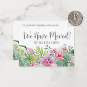 Nous Avons Déplacé La Carte De Changement D'Adress (Devant/Arrière en situation)