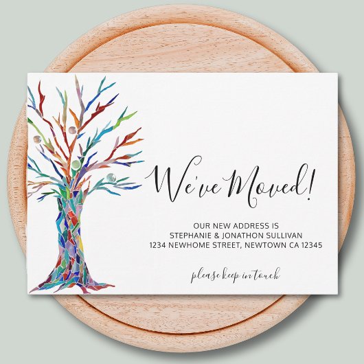 Nous avons Déplacé la carte de Faire-part Arbre.