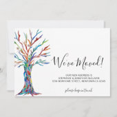 Nous avons Déplacé la carte de Faire-part Arbre. (Devant)