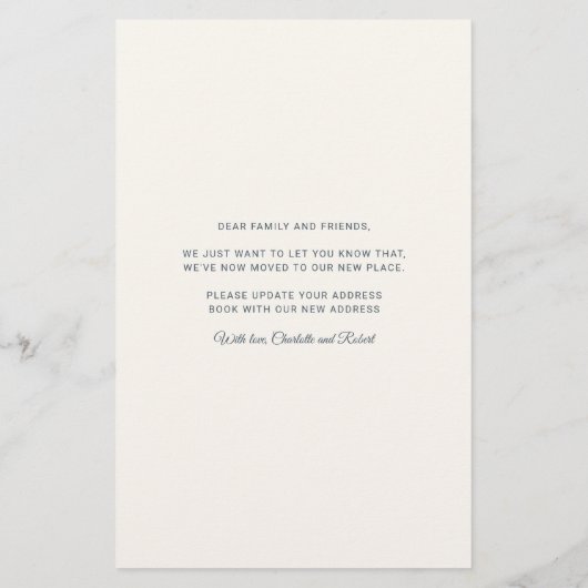 Nous avons déplacé la carte de Faire-part de dépla (Dos)