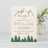 Nous avons déplacé la carte d'invitation de forêt (Debout devant)