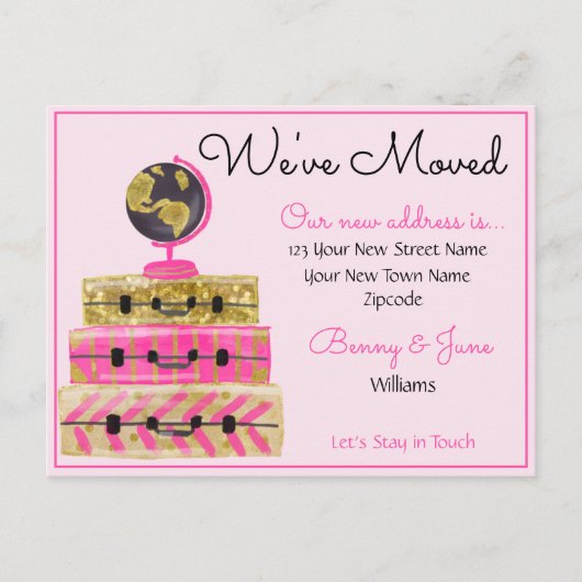 Nous avons déplacé la carte postale (Devant)