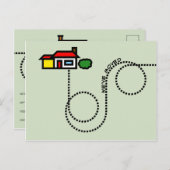 Nous avons déplacé la carte postale (Devant / Derrière)