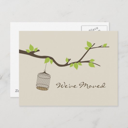 Nous avons Déplacé la carte postale (Devant / Derrière)