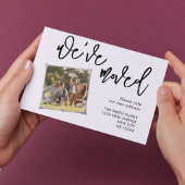 Nous avons déplacé la carte postale Faire-part pho