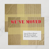 Nous avons déplacé la Faire-part (Devant / Derrière)