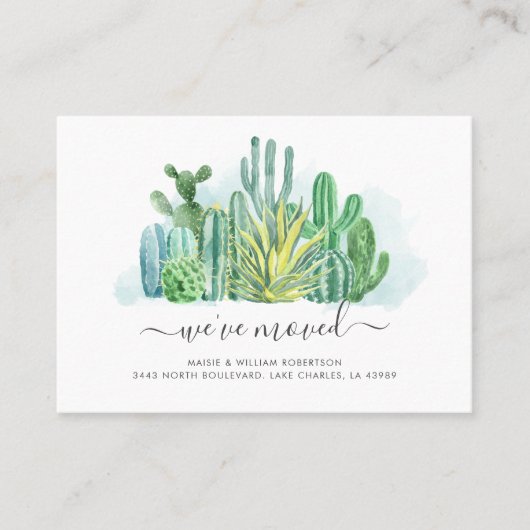 Nous avons déplacé la Faire-part de déplacement de (Devant)