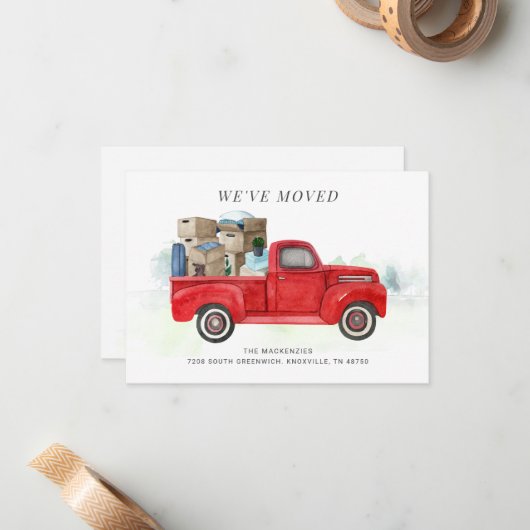 Nous avons déplacé la Faire-part de déplacement de (Devant/Arrière en situation)