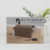 Nous avons déplacé le chat dans une boîte carte de (Debout devant)