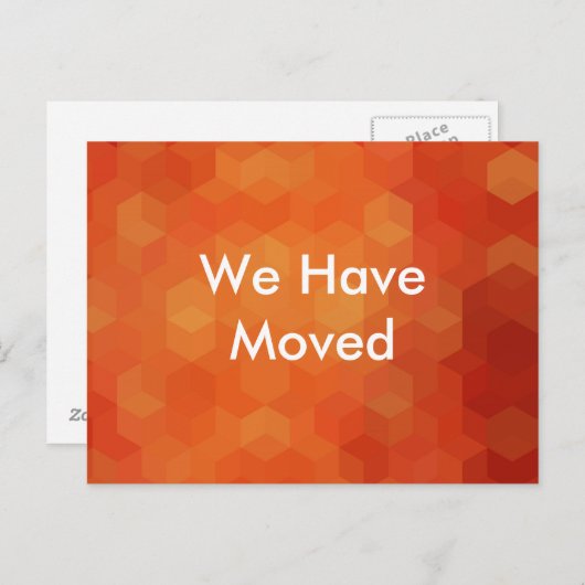 Nous Avons Déplacé Le Faire-part Audacieux (Devant / Derrière)