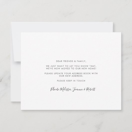 Nous avons déplacé le Faire-part de déplacement d' (Dos)